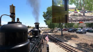 Gopro Mount on Virginia & Truckee 25, Nevada State Railroad Museum (Cab Ride)