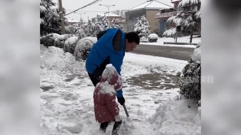 Play with Snow || Funny video