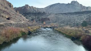 Central Oregon – Smith Rock State Park – Panoramic Views from the Bridge – 4K