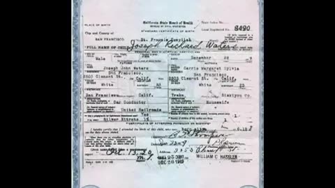 Your birth certificate is on the stock exchange-SCARY