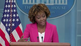 White House press secretary Karine Jean-Pierre holds a news conference