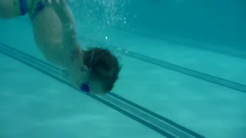 3yo William Diving down to get his 'Toypedo' torpedo#dived