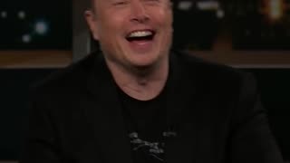 Elon Musk Evil loughs.