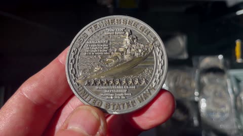 US Navy USS Tennessee Battleships Of Pearl Harbor Collectible Coin