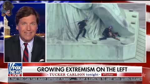 Tucker Carlson on Statute of Liberty climber: "Shouldn't Immigrants Be Grateful?"