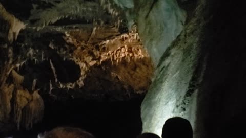 Boat ride in cave