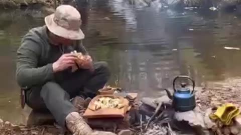 Bread pita 🫓 with minced beef in nature