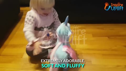 Magic Walking & Singing Unicorn - Talking Toy With Leash Connection