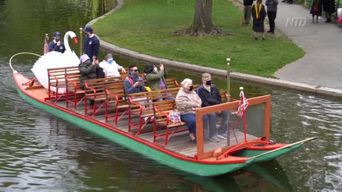 Swan Boats Flock Back To Boston Public Garden