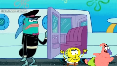 SpongeBob And Patrick Are Pretending To Be Imposters While Patrick Gets In A Limousine