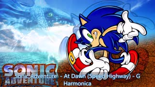 Sonic Adventure DX - At Dawn: Speed Highway - G Harmonica (tabs)