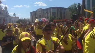 Colombianos en Rusia en el mundial de fútbol