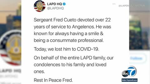 22-Year LAPD Veteran Sergeant Fred Cueto Dies From COVID Complications