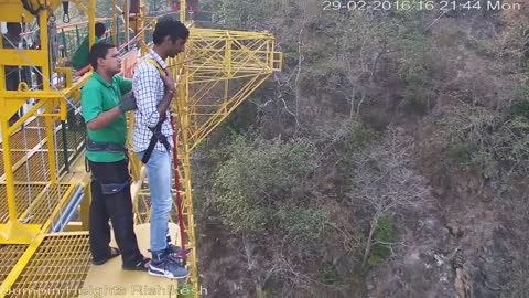The Funny Bungee Jump in Rishikesh