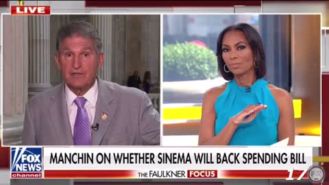 Joe Manchin‘s interview with Harris Faulkner gets a little awkward.