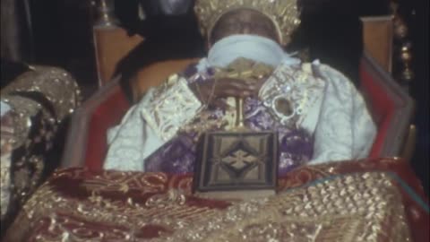Funeral of Abune Basilios, first Patriarch of Ethiopia, October 16th 1970