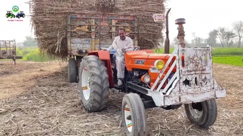 Tractor Stunt Video Fiat 640 Trying To Pull 40 Tonnes Loaded Trailer