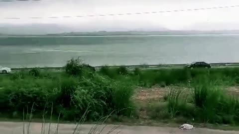 A beautiful scene of a mangla dam