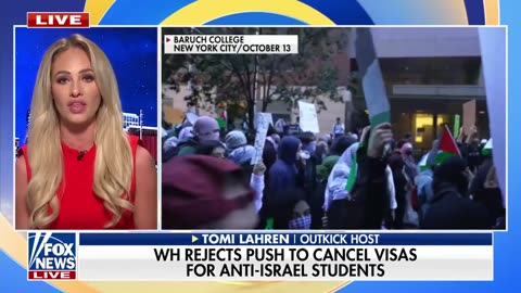 White House rejects push to cancel visas for anti-Israel students