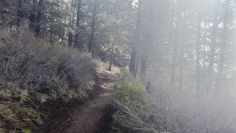 Circumnavigating a Dry Riverbed Area – Deschutes River Trail – Central Oregon – 4K