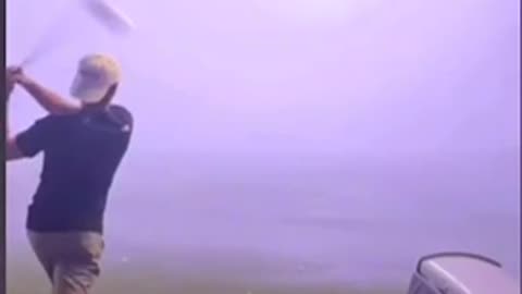 Golf Ball Struck By Lightning