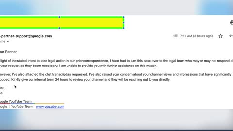 Youtube Shadow Ban Lawsuit reply from Youtube