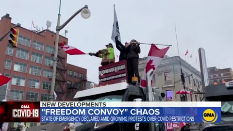 Freedom Convoy' protests cause state of emergency in Ottawa I GMA