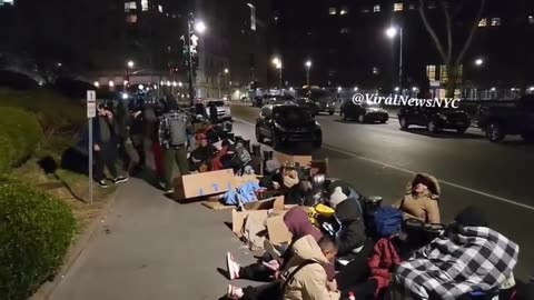 INVADERS SHIPPED TO NYC ARE LIVING OUTSIDE IN THE COLD FREEZING THEIR ASSES OFF. CHECK THIS OUT.