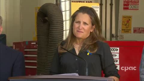 Canada: Canadian Deputy PM Chrystia Freeland Speaks with Reporters in Calgary – August 31, 2022