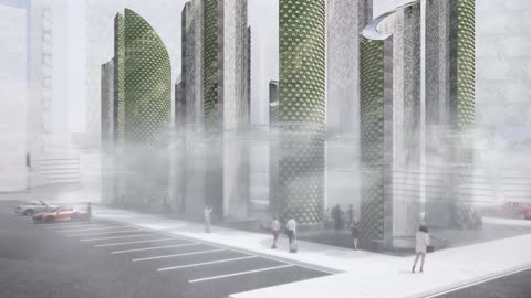 Mist and mythology are combined to create cool a neighbor in a city of Abu Dhabi