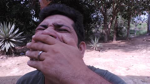 Man Puts A Tarantula In His Mouth