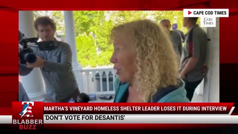 Martha's Vineyard Homeless Shelter Leader Loses It During Interview