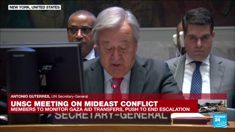 REPLAY_ UN Secretary-General Guterres calls for 'immediate humanitarian ceasefire' in Gaza