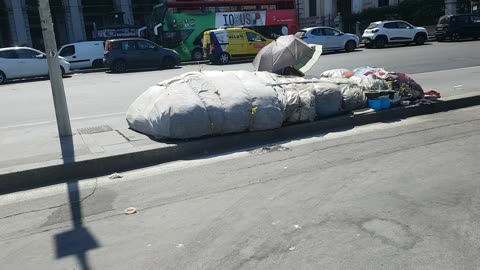 Roma homeless people