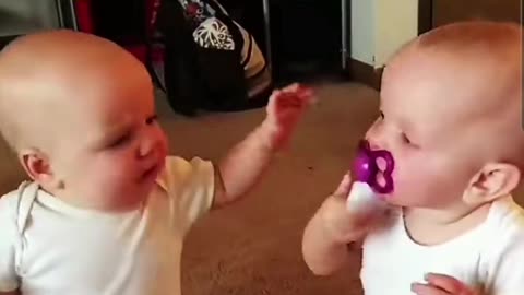 Twins fight funny video
