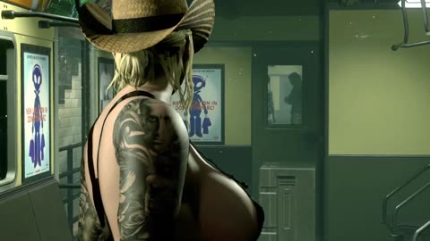 Resident Evil 3 - Jill looks hot in Farmer Black costume