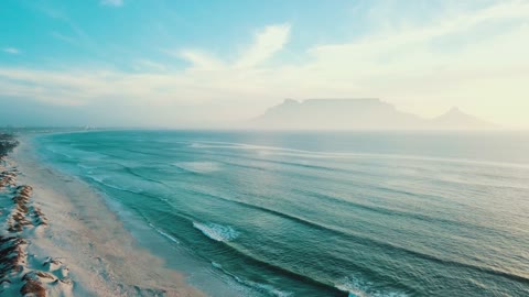 Drone video over water