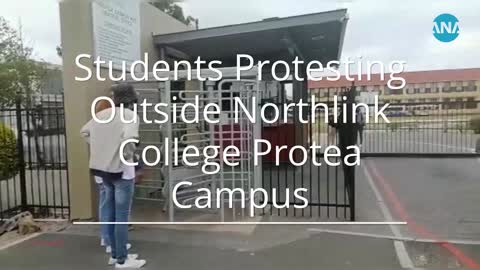 Protest outside Northlink College Protea C ampus