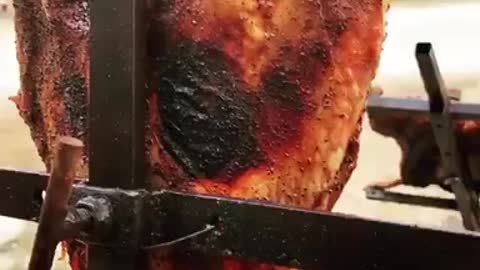 Roasted Cabrito on the cross