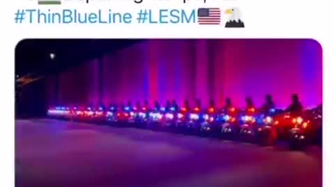 Escorting the real POTUS. True Law Enforcement Knows DJT is the Legitimately Elected President