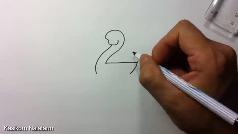 🔴 Drawing Picture , How to turn Numbers 1-5 into the cartoon birds Learn step by step Art &Kids