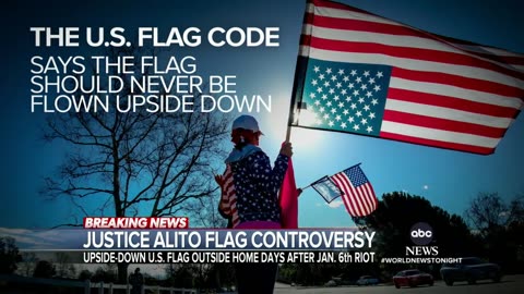 Supreme Court Justice Alito under fire for 2021 picture of upside-down flag outside home