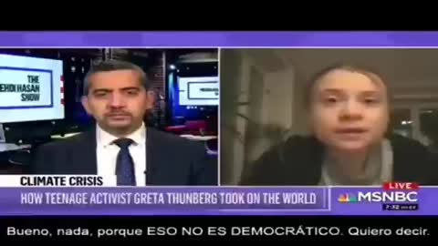 Greta Thunberg marioneta de George Soros "el cambio climático no existe".