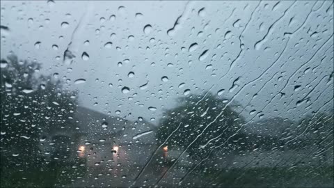 Rain Sound For Sleeping 30 Minutes Relaxing Raining On Car Glass