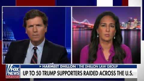 Tucker Carlson and Harmeet Dhillon discuss the subpoenas issued to Trump allies.