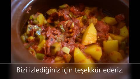 Toprak Tencere'de Etli Türlü güveç yemegi Etli Tava - Adana usulü