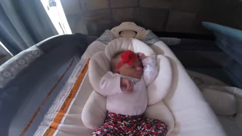 Baby Girl's Adorable Journey Home From The Hospital (Time-lapse)