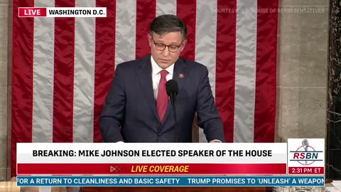 Acceptance Speech - Rep. Mike Johnson, Speaker of the House