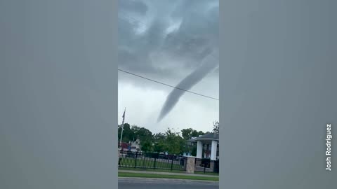 Waterspout turns into a weak tornado in Florida