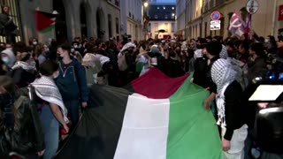 Pro-Palestinian protesters block Paris's Sciences Po